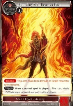 Flaming Art -Beacon Fire- Card Front