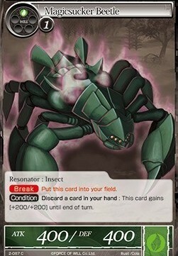 Magicsucker Beetle Card Front