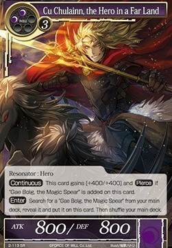 Cu Chulainn, the Hero in a Far Land Card Front