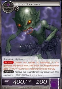 Carrion Devourer Card Front