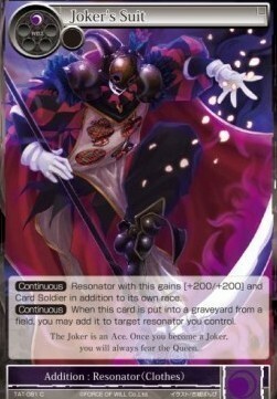 Joker's Suit Card Front