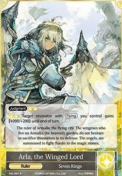 Arla, the Winged Lord // Arla, the Hegemon of the Sky Card Front