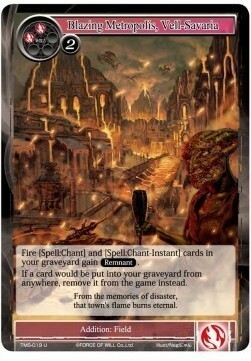 Blazing Metropolis, Vell-Savaria Card Front