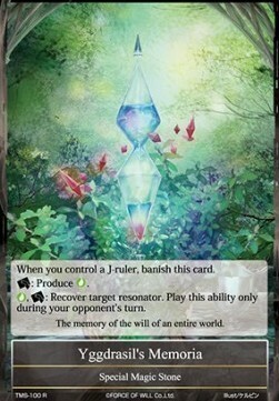 Yggdrasil's Memoria Card Front