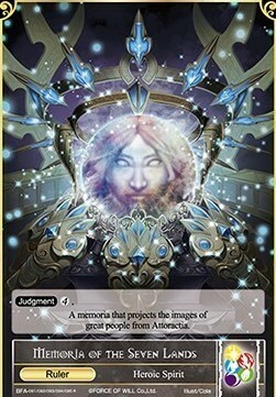 Memoria of the Seven Lands // Melgis, Conqueror of Flame Card Front