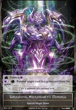 Sorrowful Necromancy's Memoria Card Front