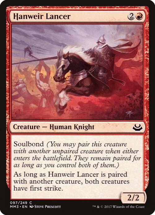 Hanweir Lancer Card Front