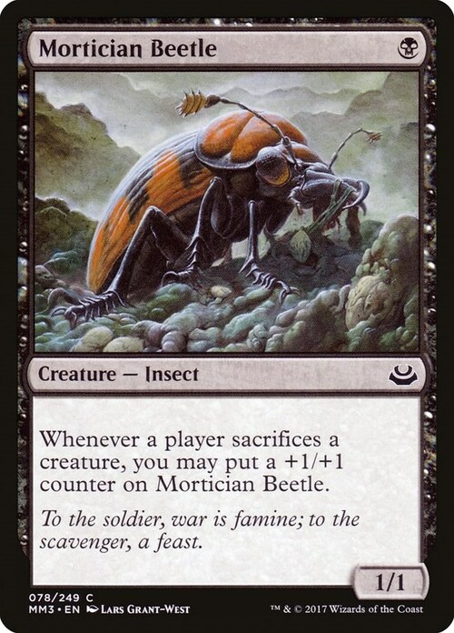 Mortician Beetle Card Front