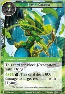 Leaf Archer Card Front