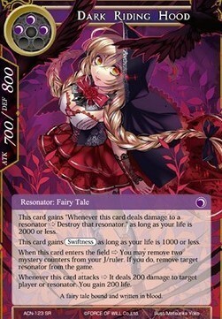 Dark Riding Hood Card Front