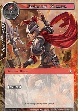 Frontline Warrior Card Front