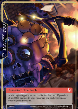 Bomb Token Card Front