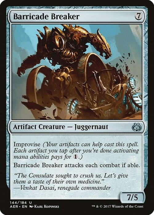 Barricade Breaker Card Front