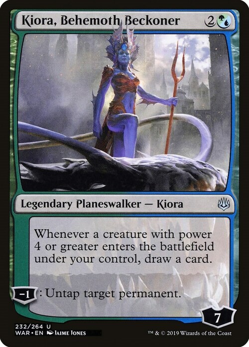 Kiora, Behemoth Beckoner Card Front