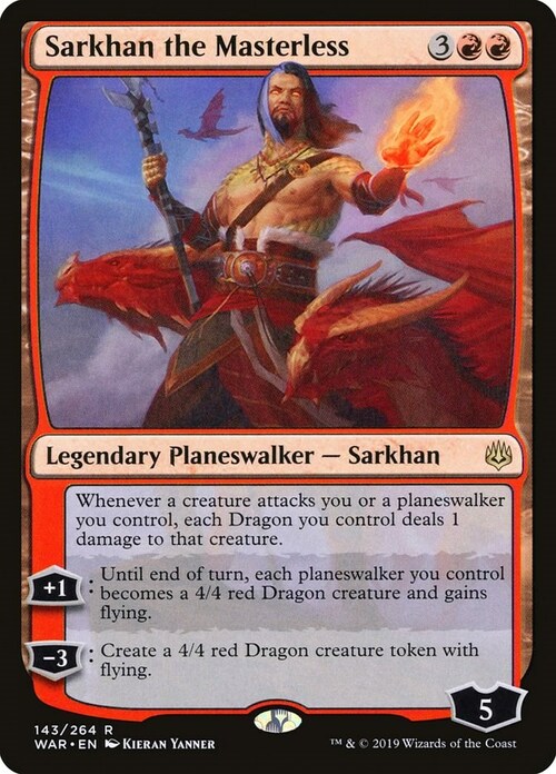 Sarkhan the Masterless Card Front