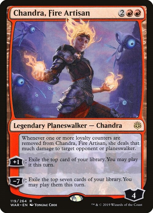 Chandra, Fire Artisan Card Front