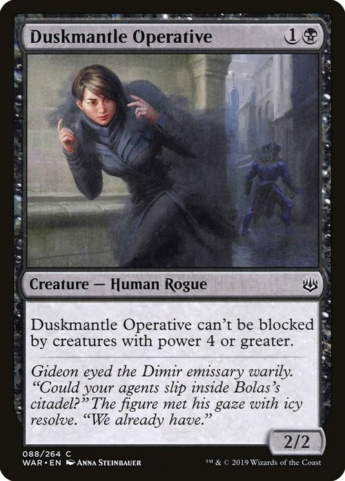 Duskmantle Operative Card Front