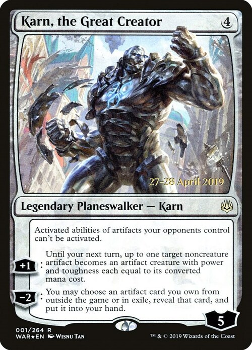 Karn, the Great Creator Card Front