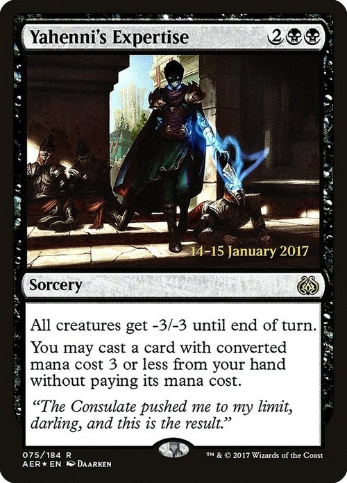 Yahenni's Expertise Card Front