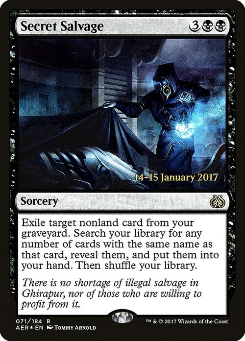 Secret Salvage Card Front