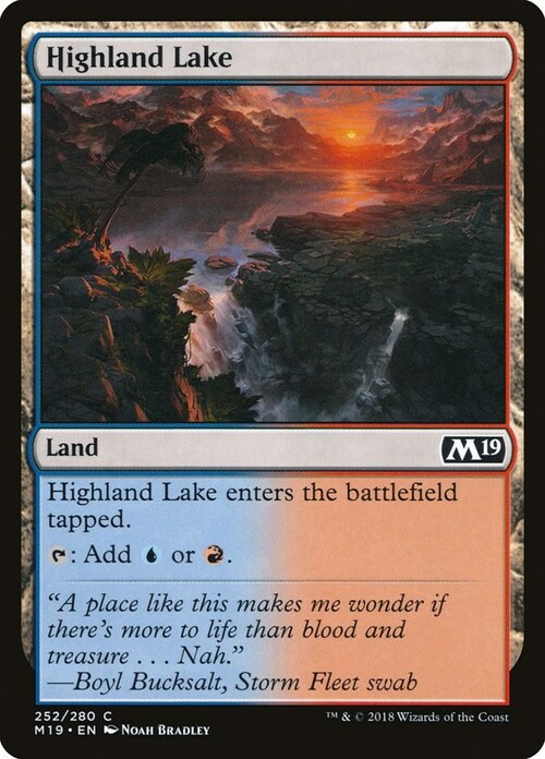 Highland Lake Card Front