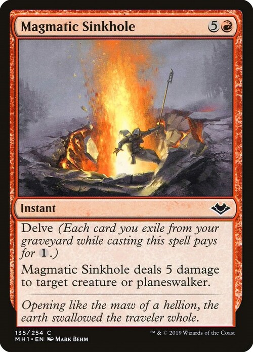 Magmatic Sinkhole Card Front