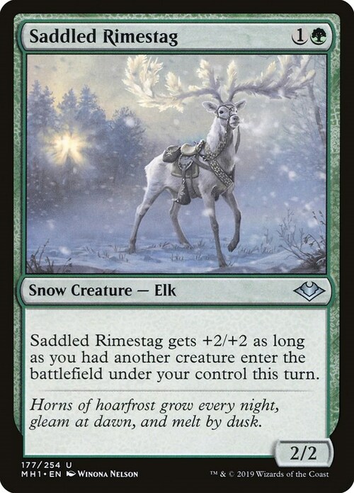 Saddled Rimestag Card Front