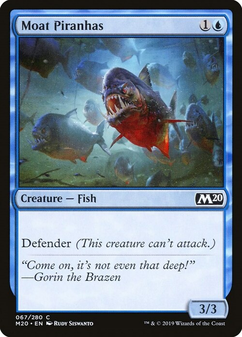 Moat Piranhas Card Front