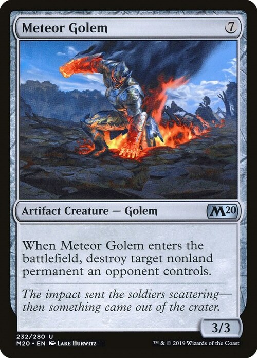 Meteor Golem Card Front