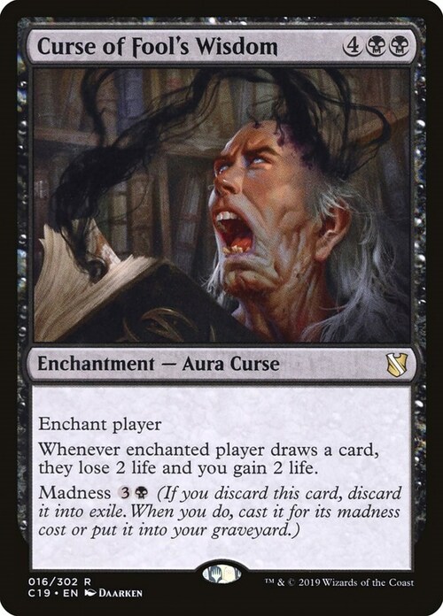 Curse of Fool's Wisdom Card Front