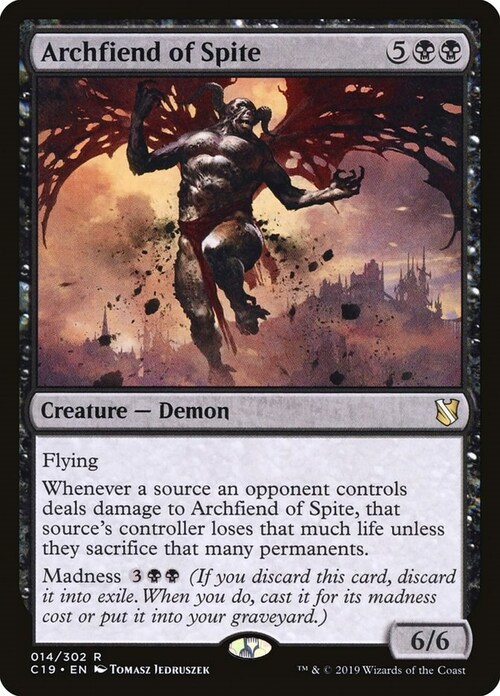 Archfiend of Spite Card Front