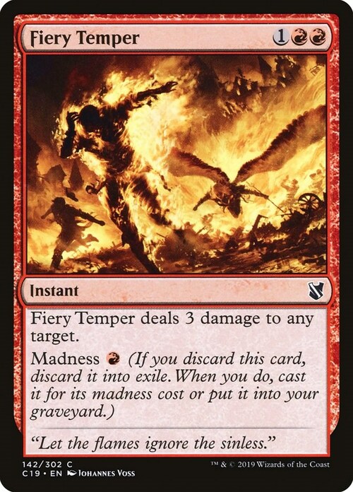 Fiery Temper Card Front