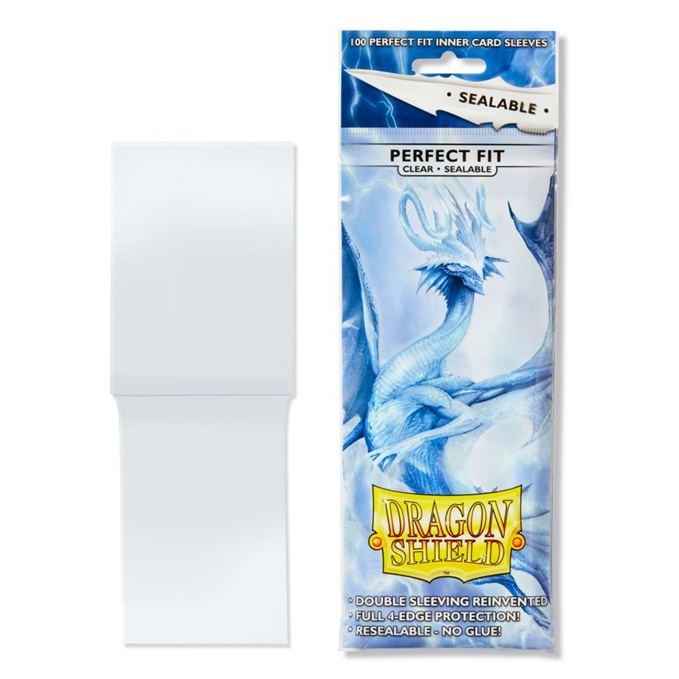 100 Dragon Shield Perfect Fit Sealable Sleeves - Clear