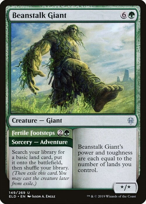 Beanstalk Giant // Fertile Footsteps Card Front