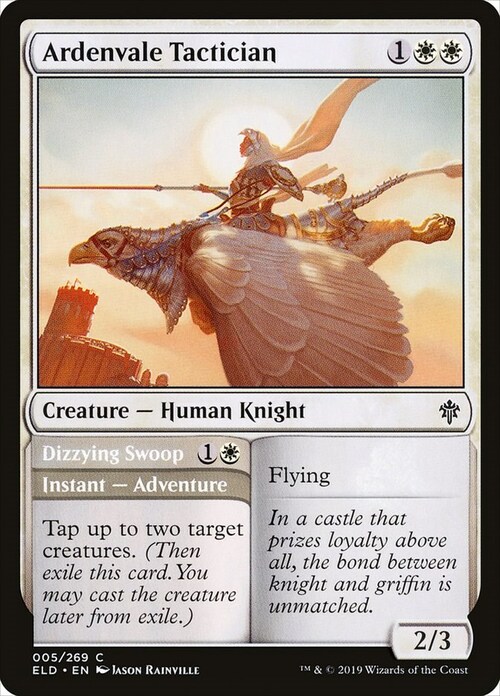 Ardenvale Tactician // Dizzying Swoop Card Front