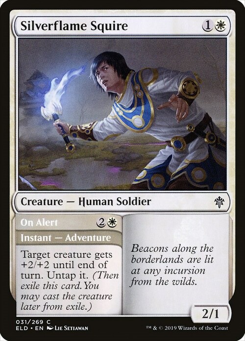 Silverflame Squire // On Alert Card Front