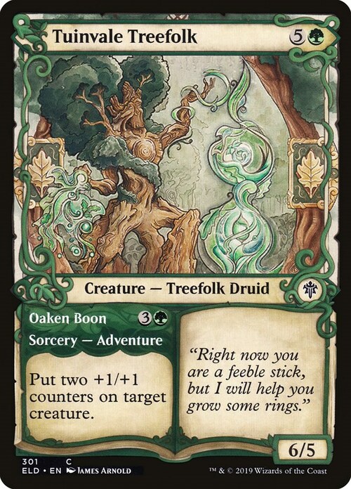 Tuinvale Treefolk // Oaken Boon Card Front