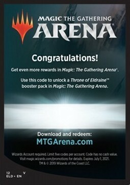 Arena Code Card (Promo Pack) Card Front