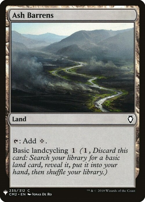 Ash Barrens Card Front