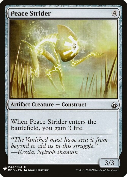 Peace Strider Card Front