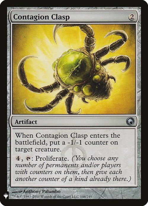 Contagion Clasp Card Front