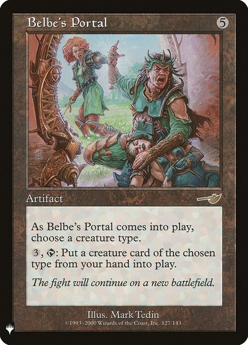 Belbe's Portal Card Front