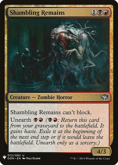 Shambling Remains Card Front