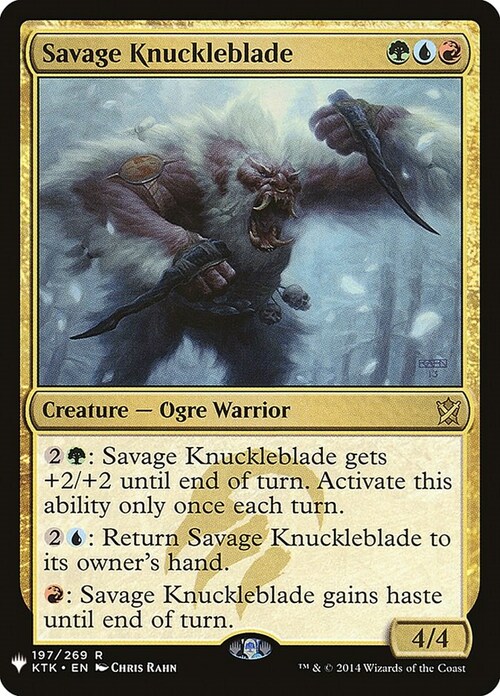 Savage Knuckleblade Card Front