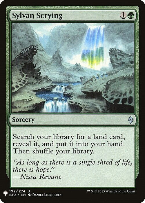 Sylvan Scrying Card Front