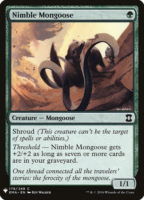 Nimble Mongoose Card Front