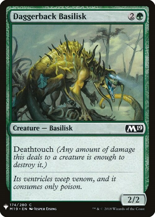 Daggerback Basilisk Card Front