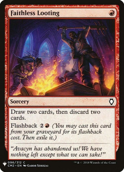 Faithless Looting Card Front