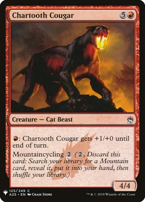 Chartooth Cougar Card Front