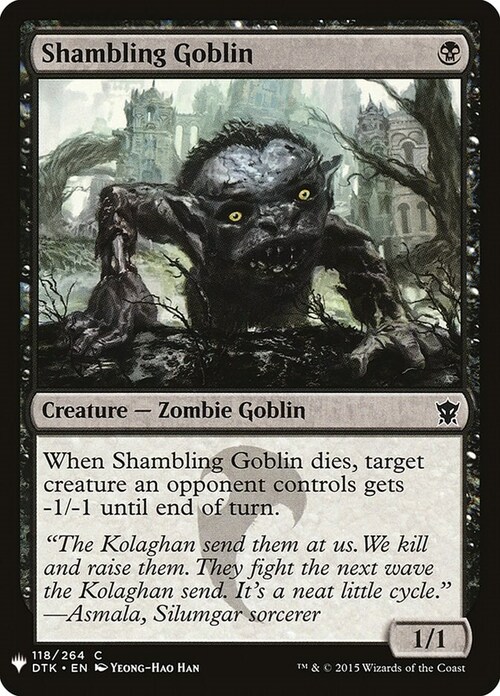 Shambling Goblin Card Front